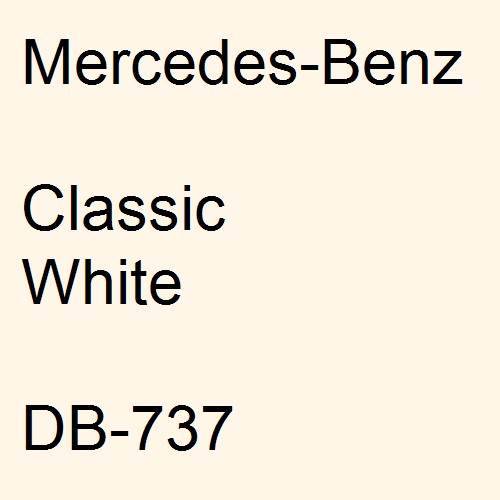 Mercedes-Benz, Classic White, DB-737.